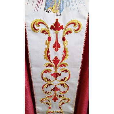 Merciful Christ embroidered chasuble