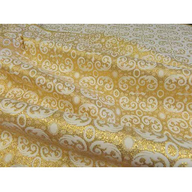 Brocade of brocade fabric and velvet