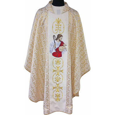 Brocade chasuble of the Good Shepherd