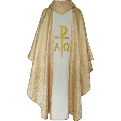 Chasuble golden color Divine Mercy