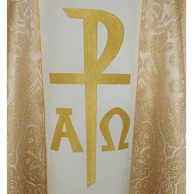 Chasuble golden color Divine Mercy