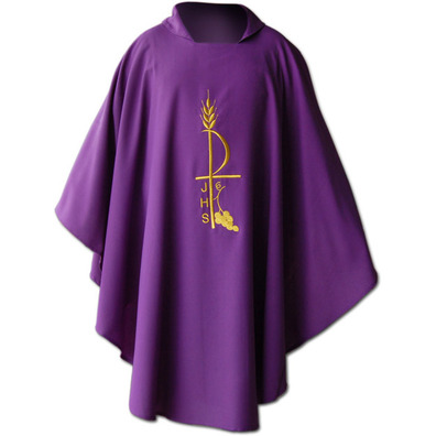 Chasuble with plain stole