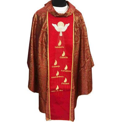 Chasuble of the seven gifts of the Holy Spirit