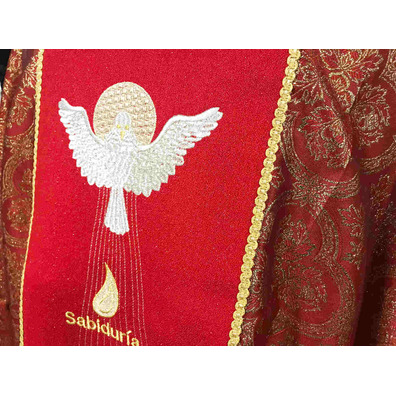 Chasuble of the seven gifts of the Holy Spirit