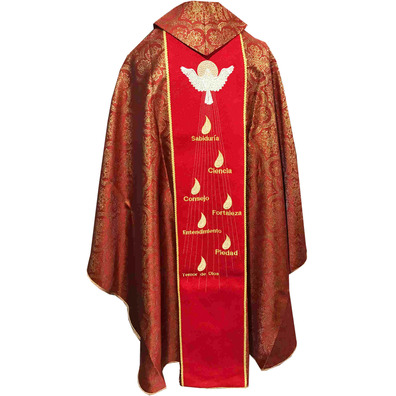 Chasuble of the seven gifts of the Holy Spirit