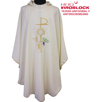 HeiQ Viroblock chasuble | Beige antiviral and antimicrobial liturgical attire