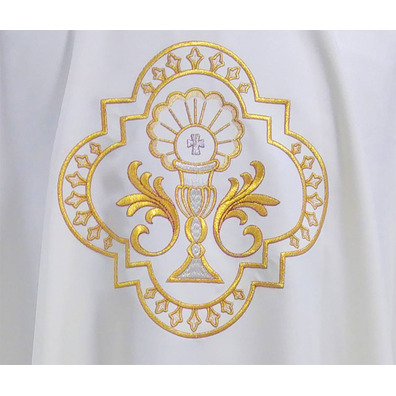 Chasuble with gold thread embroidery