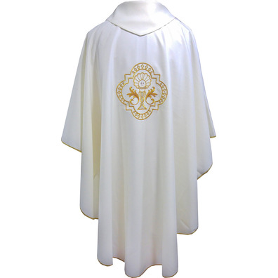 Chasuble with gold thread embroidery