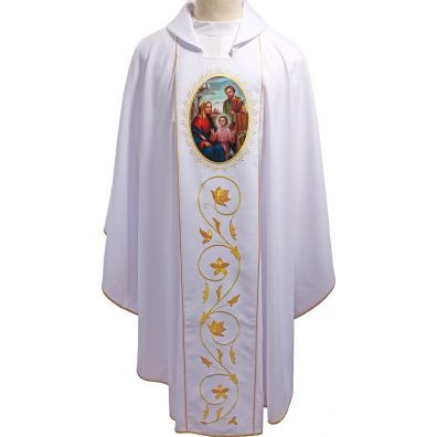 Polyester chasuble with Holy Family