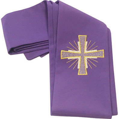 Chasuble in the four liturgical colors | purple polyester