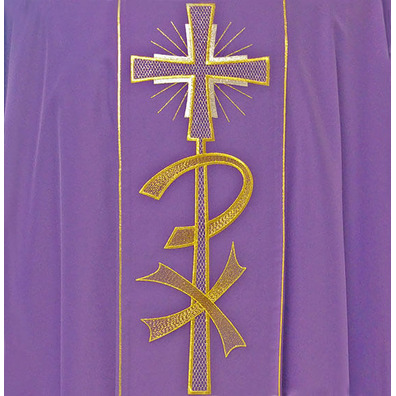 Chasuble in the four liturgical colors | purple polyester