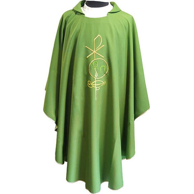 Embroidered chasuble | Chasuble in six green colors