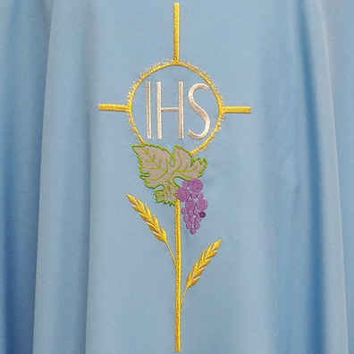 Catholic Church cheap chasubles for sale blue