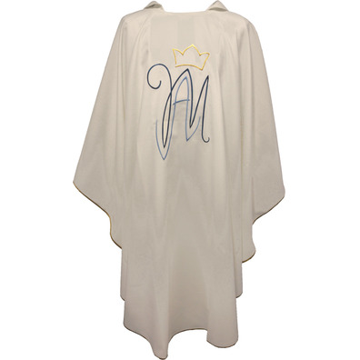 Marian chasubles with embroidery | Color beige