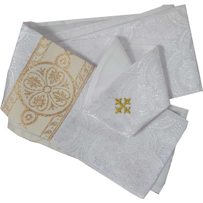 Chasubles for sale | Damask and velvet fabric white