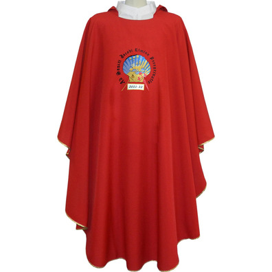 Chasubles priests | Embroidered Holy Year red