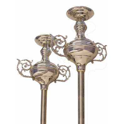 Set of two processional candles