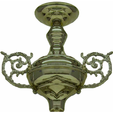 Set of two golden color processional candlesticks