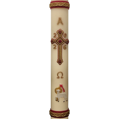 Paschal Candle 2026 | Relief Lamb