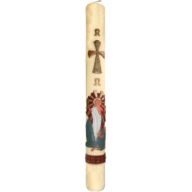 Paschal Candle 2024 | Relief Jesus Christ resurrected