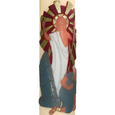 Paschal Candle 2024 | Relief Jesus Christ resurrected