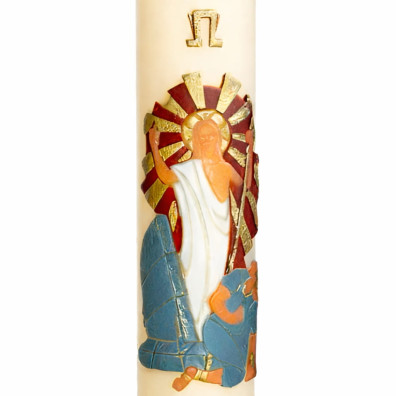 Paschal Candle 2026 | Relief Jesus Christ resurrected