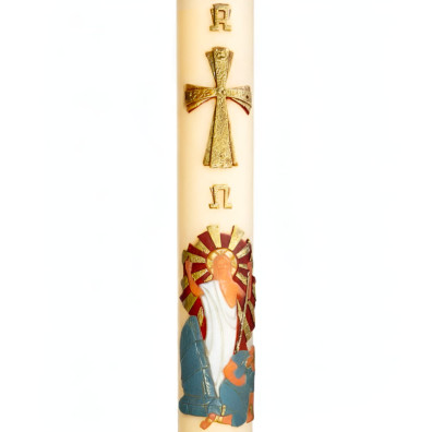 Paschal Candle 2026 | Relief Jesus Christ resurrected