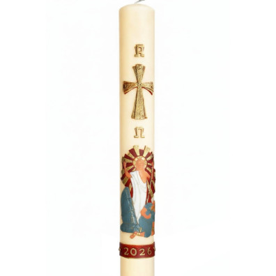 Paschal Candle 2026 | Relief Jesus Christ resurrected