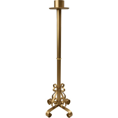 Golden Advent candlestick | Advent wreath and candle holder