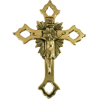 Byzantine style wall crucifix