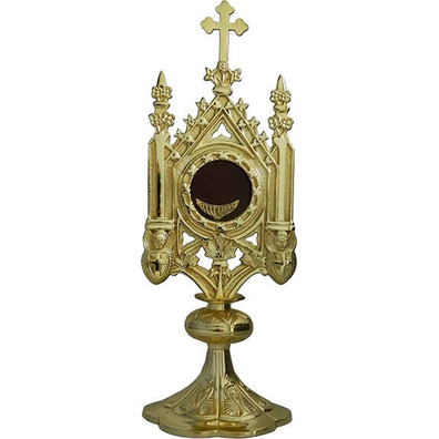 Reliquary - gothic gilt metal monstrance