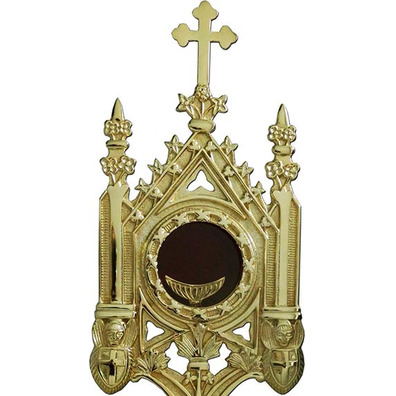 Reliquary - gothic gilt metal monstrance