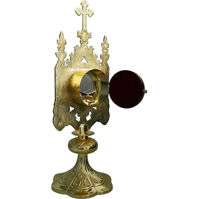 Reliquary - gothic gilt metal monstrance