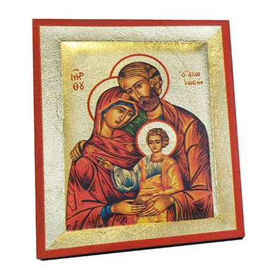 Holy Family Byzantine Icon | 13x10.5cm.