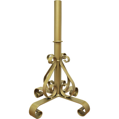 Wrought iron processional Cross base | Golden color