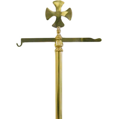 Bronze censer holder with Cross