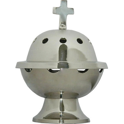 Household censer with silver finish