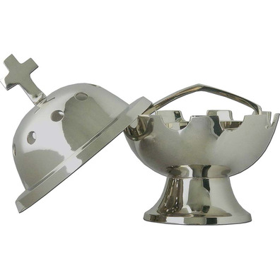 Household censer with silver finish