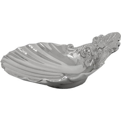 Nickel-plated metal baptismal shell