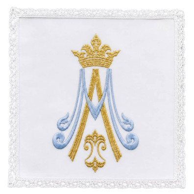Altar cloth set | Marian symbol embroidery