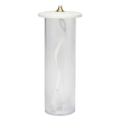 Plastic container for paraffin candle - 17 cm.