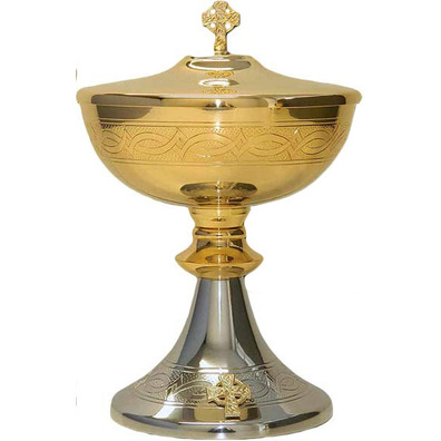 Ciborium with silver bath and gold bath