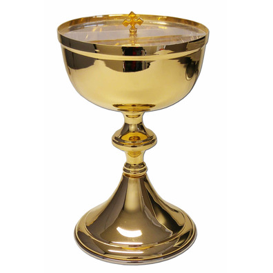 Ciborium with methacrylate lid