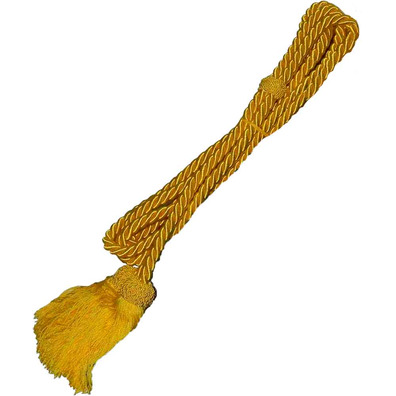 Catholic cincture for priest yellow