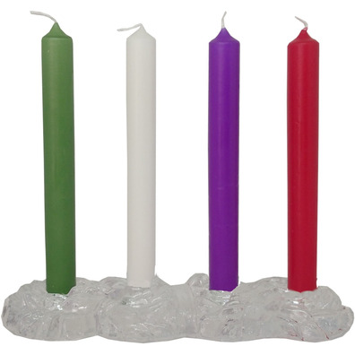 Crystal base advent wreath