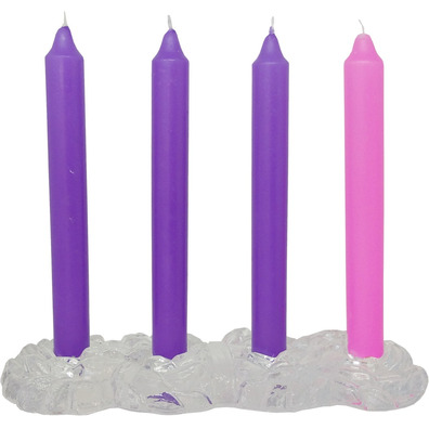 Crystal base advent wreath