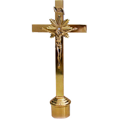 Crucifix for candlestick with INRI