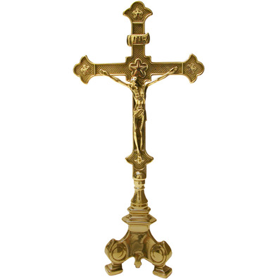 Table crucifix made of bronze