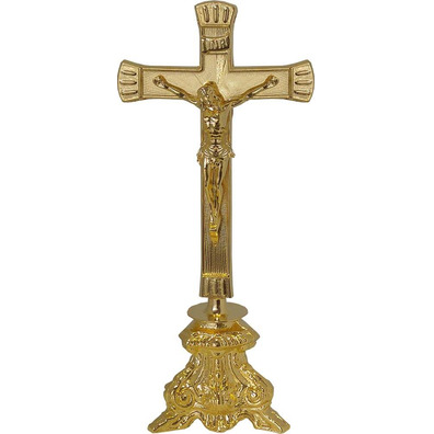 Gold metal crucifix