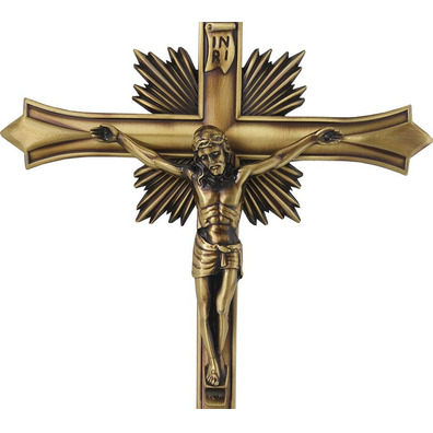 Golden cross for altar table